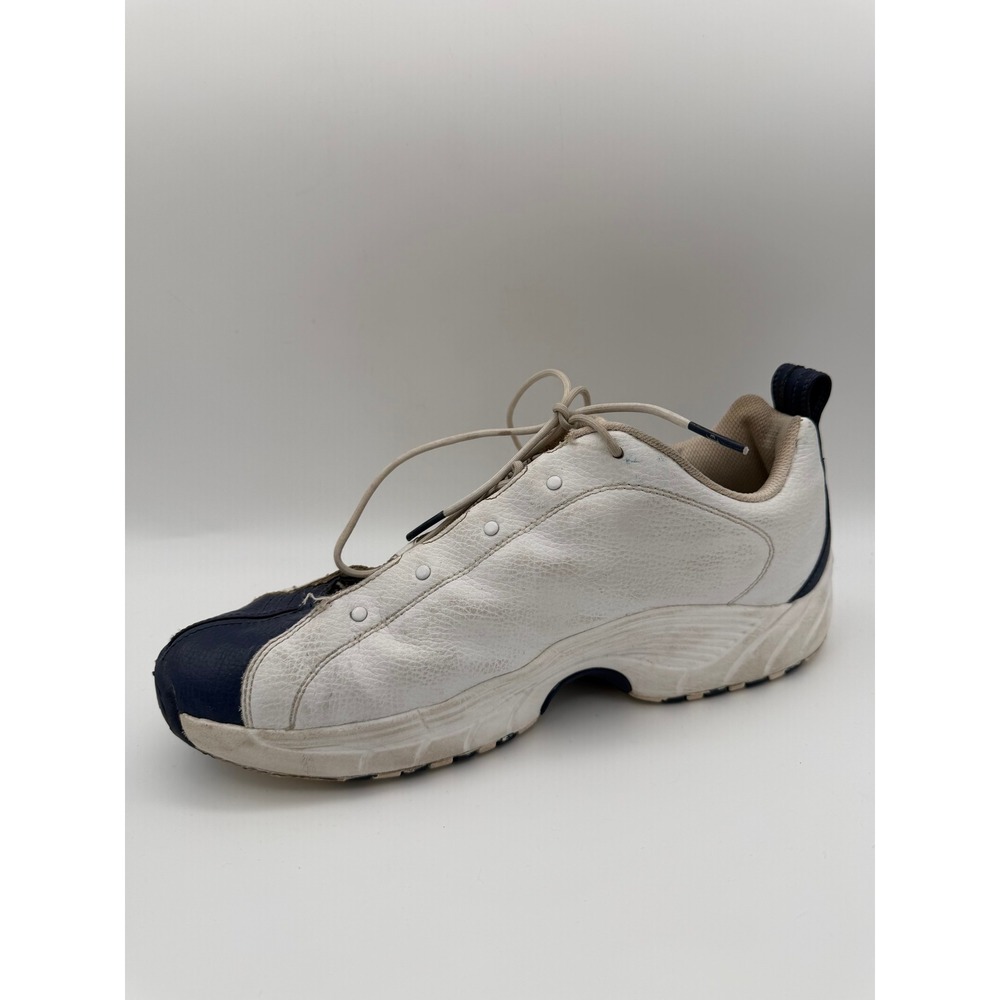 Reebok I3 Allen Iverson DMX White Navy Blue Leather Sneakers RB 104 PYE Mens 12 - Picture 8 of 10